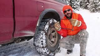 How to Put Tire Chains on Pickups