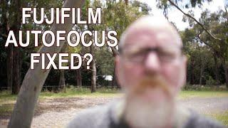 Fujifilm Autofocus firmware fix, Why Is It Being Ignored?