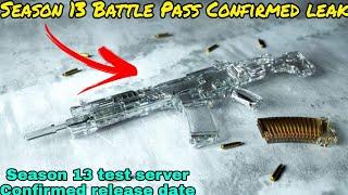 Season 13 Battle Pass Skins Confirmed Leaks COD Mobile | cod mobile Season 13 test server date