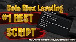 NEW Solo Blox Leveling Script 2022 | Infinite Money | Auto Farm