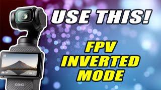 You WON'T BELIEVE How Easy Close Up Shots Are with Inverted FPV Mode on Pocket 3!