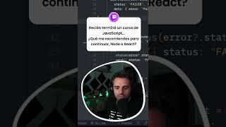 ¿React o Node después de Aprender JavaScript?