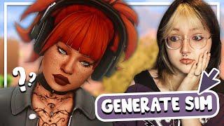 Random Generator picks my Sim! + CC List | Sims 4 Create a Sim Challenge