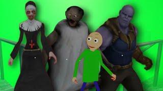 В ДОМЕ В GRANNY ПОЯВИЛАСЬ ДИСКОТЕКА, Evil Nun, Granny, Baldi, Thanos. GRANNY MOD ФЛЕКС