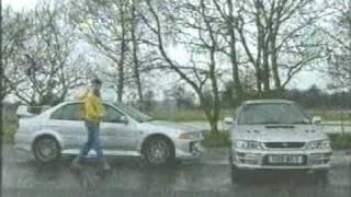 Top Gear with Tiff Subaru Impreza and Evo