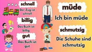 Deutsch Lernen Made EASY with 100 Essential Adjectives - Easy Deutsch