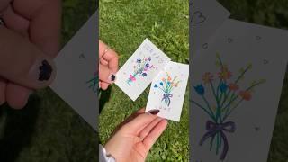 Painting each others names as flowers