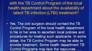 TB Technical Instructions for Civil Surgeons: Implications for Health Departments