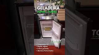 Geladeira 12V para Motorhome ou barco, 85 e 90 litros, abertura de porta 2 lados automático, TOPRV,