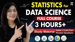 Statistics for Data Science Full Course | 3+ Hours Beginner to Advanced