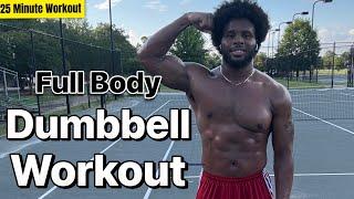 25 Min FULL BODYDUMBBELL WORKOUT AT HOME  ( Beginner Friendly )