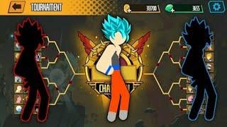 Stickman Warriors Fight 3×3 - Random, goku SSJ Blue & Random   TOURNAMENT