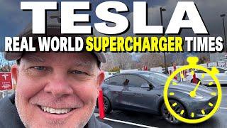 Tesla Model Y Road Trip Real World Supercharger Times