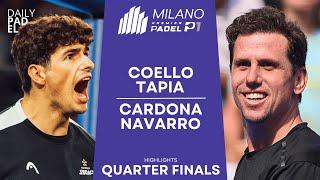 LOOKING FOR THE UPSET | Coello/Tapia VS Cardona/Navarro | Milano Premier Padel P1 | Quarter Finals