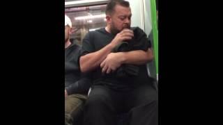 Crying baby prank on the tube