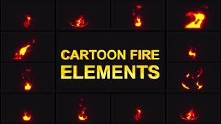 Cartoon Fire Elements Unity Preview