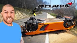 REBUILDING MY WRECKED MCLAREN THAT WAS UPSIDE DOWN