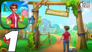 FARMSCAPES Gameplay Walkthrough Part 1 - Day 1 (iOS, Android)