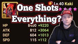 3900 ATK Kaki With 1600 DEF, One Shots EVERYTHING?! - Summoners War