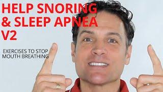 V2 of 3 Exercises for Snoring, Sleep Apnea & Singing. Tongue exercises, Nasal Breathing & More.