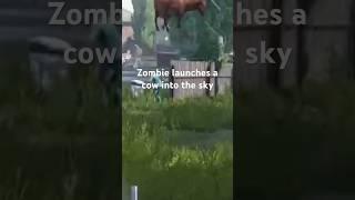 Zombie launches a cow         #dayz #dayzstandalone #zombies #dayzgaming #youtube #zombie #dayzclips