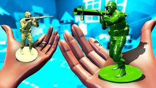 Toy Soldier BATTLES in Virtual Reality (Plastic Battlegrounds VR)