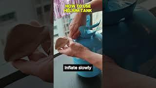 How to use a Disposable Helium Tank to inflate balloons 