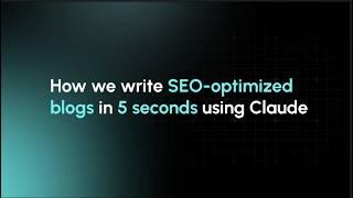 How to write humanized, SEO optimized blog posts using AI | Claude vs ChatGPT | For SMBs