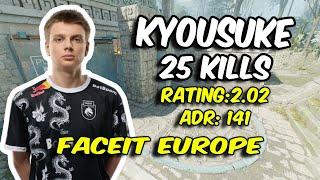 kyousuke (25/12) VOICE COMMS 4300 ELO (Ancient) vs FACEIT Europe Jan 14, 2025 | CS2 POV