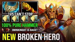 OMNIKNIGHT IS BACK 100% Pure Hammer MKB Revenant's Brooch Right Click Hard Carry Dota 2