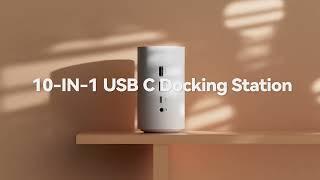 CableCreation New 10-in-1 USB C Laptop Docking Station with Negative Ion Function