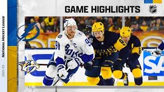 Lightning @ Predators 2/26 | NHL Highlights 2022