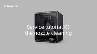 Service tutorial K1 the nozzle cleaning