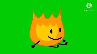 firey bfb green screen