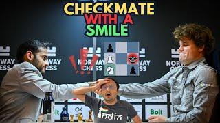 Checkmate with a smile | Arjun Erigaisi vs Magnus Carlsen | Norway Chess 2025 Armageddon