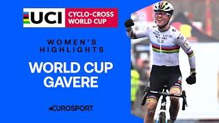 Van Empel Bounces BACK!  | 2024 UCI Cyclocross World Cup Gavere Women's Highlights