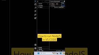 How to Run Node.js in VS Code #shortsfeed #viral #vscode #ytshorts #youtubeshorts #nodejs #coding