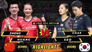 Amazing ‼️ Very epic  Zheng/Huang (CHN) vs Seo/Chae (KOR) Super badminton