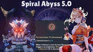 C6R1 Overload Yoimiya 76 Sec Bottom Half Speedrun [Bookless] | 5.0 Abyss (17 + 33 + 26)