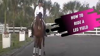 How Ride Leg Yield In Dressage By Dressage Hub