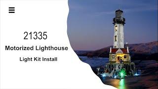 Install Lightailing Light Kit For Lego Motorized Lighthouse 21335