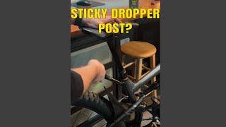 Sticky Dropper Post? Watch this! #bike #mountainbike #mtb #bikemaintenance