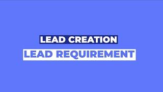 Learn how to create a lead and assign it a property