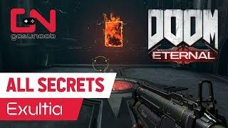 Doom Eternal ALL Secret Collectibles Locations Mission 2: Exultia - Full Walkthrogh