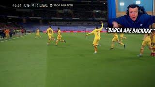 kurt goes crazy as Barca score incredible team goal vs Real Madrid