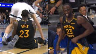 Draymond Green trips Zach Edey then says "f**k you" to ref after ejected vs Grizzlies