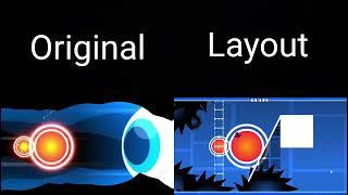 "I SPY WITH MY LITTLE EYE" Original Vs Layout Comparision | Geometry Dash Comparision