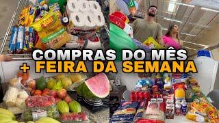 COMPRAS DO MÊS NO ATACADÃO | FIZ FEIRA E AÇOUGUE + VALORES