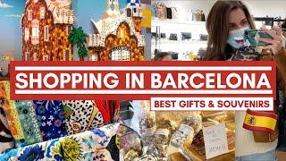 SHOPPING in BARCELONA  | Best popular places + hidden gems for gifts and souvenirs