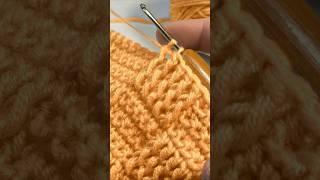 Очень простой объемный узор крючком для начинающих #video #crochet #мастеркласс #вязаниекрючком